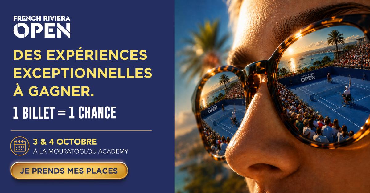 LES_EXPERIENCES_PARTENAIRES_1200x627px Expériences Partenaires du French Riviera Open 2026 : 1 billet, 1 chance de gagner